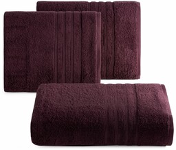 Ręcznik bawełniany z bordiurą bordowy R179-06