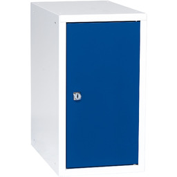 Szafka osobista CUBE, biały, niebieski, 450x250x400 mm
