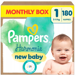 Pampers Harmonie Monthly Box new baby pieluszki rozmiar