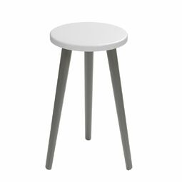 Taboret okrągły ze sklejki Gray Moon, Wykończenie nogi
