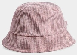 4F Kapelusz damski bucket hat sztruksowy 4FAW22ACAPF118-56S Różowy