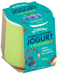 Y mleko Jogurt termostatowy jagodowy z kolagenem 140