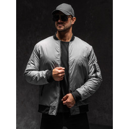 Kurtka męska przejściowa bomberka szara Denley AK95A1