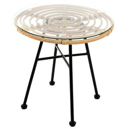 Stolik Desire 50 cm beżowy okrągły