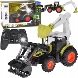 Zdalnie sterowany traktor Koparko-ładowarka spychacz na pilota RC0718