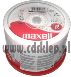 Płyty DVD-R 4,7GB 16X MAXELL PRINTABLE cake 50