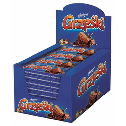 Grześki Wafel z kremem kakaowym w czekoladzie 36