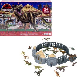 JURASSIC WORLD Zestaw figurek Minis Wyspa Dinozaurów Kalendarz