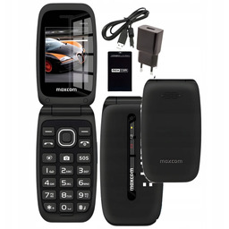 Telefon z klapką dla seniora Maxcom MM828 czarny,duże