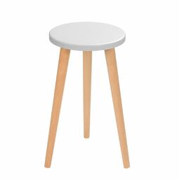 Taboret okrągły ze sklejki Gray Moon, Wykończenie nogi