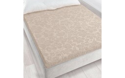 Zwoltex Prześcieradło frotte bez gumki 150x205 Tulipan Sepia