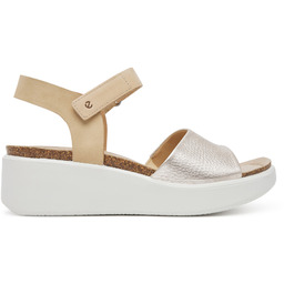 Sandały ECCO Flowt Wedge 27231360704 Złoty