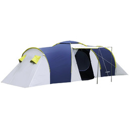 Namiot TURYSTYCZNY 6-Osobowy PRZESTRONNY WODOODPORNY Niebieski Camping