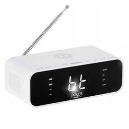 RADIOBUDZIK Z ŁADOWARKA INDUKCYJNA BLUETOOTH