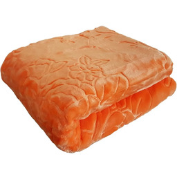 Koc tłoczony pomarańczowy KT-015