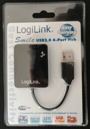 LogiLink HUB USB 2.0 4-portowy ''Smile'' - czarny