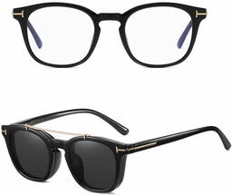 Stylion 2w1 Okulary do komputera z nakładką przeciwsłoneczną