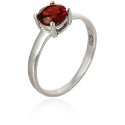 ankabizuteria.pl Pierścionek srebrny z naturalnym granatem - śliczny