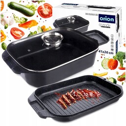 Brytfanna Granitowa brytfanka gęsiarka patelnia grillowa do pieczenia