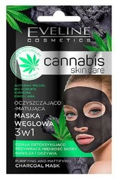 EVELINE Cannabis Skin Care Maska węglowa do twarzy