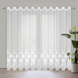 Firana zdobiona haftem FKII-01