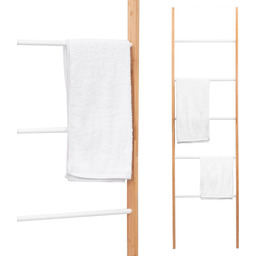 Tutumi PÓŁKA DRABINA REGAŁ SZAFKA BAMBUSOWA WYSOKA 186cm