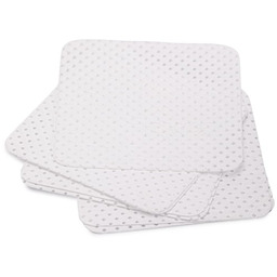 Waciki bezpyłowe perforowane do paznokci białe 5x5 cm