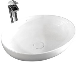 REA-U8198 Rea Carola Slim umywalka 51x39 cm nablatowa