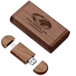 Pendrive drewniany z grawerem 64 GB w magnetycznym