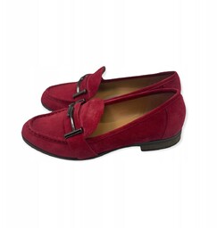 Zamszowe czerwone czółenka damskie FRANCO SARTO 38