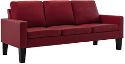 Elior Bordowa nowoczesna tapicerowana sofa - Clorins 3X