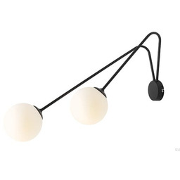 Kinkiet Holm 2 L Metalowy Czarny