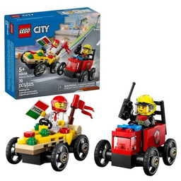 LEGO CITY 60458 Zestaw wyścigówek: pizza kontra wóz