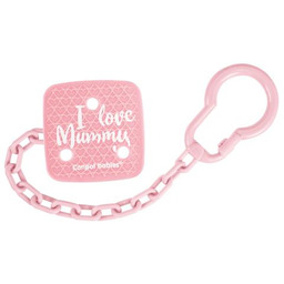 CANPOL BABIES Łańcuszek do smoczka I Love Mummy