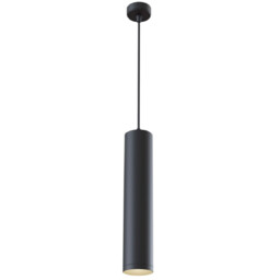 Maytoni Metalowa tuba wisząca Shelby P020PL-01B podłużna czarna
