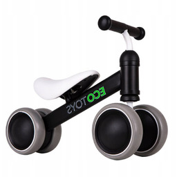 Czarny Rowerek Biegowy Treningowy Mini Rower dla Dzieci