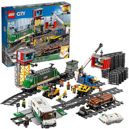 LEGO 60198 City Pociąg towarowy, Zabawka dla Dzieci,