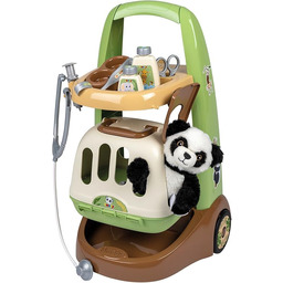 Smoby - Wózek weterynaryjny - 1 pluszowa panda