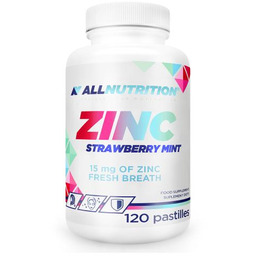 ALLNUTRITION ZINC Strawberry Mint, 120 pastylek do ssania