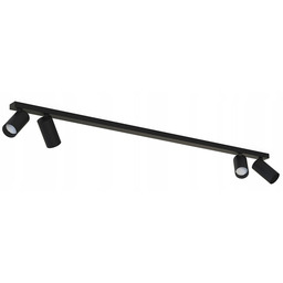 Lampa sufitowa plafon spot Mono IV czarna lampy