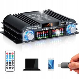 BT-998 WZMACNIACZ RADIO FM 4 KANAŁY DYSK U