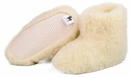 Owczarz Dziecięce bambosze wełniane handmade 100% wełny merino,