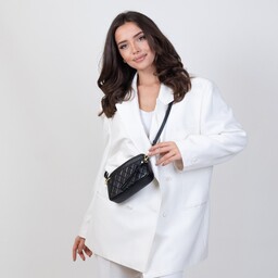 Alessio TOREBKA Damska CROSSBODY pikowana QUILTED SKÓRA NATURALNA