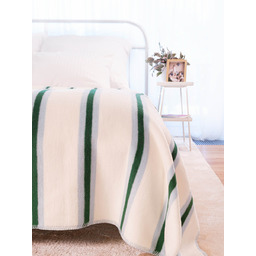 Cotton Cloud Koc XXL Pasy Leaf-Celeste