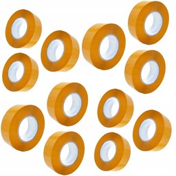 12x Taśma pakowa żółta Rosfix 48 mm x