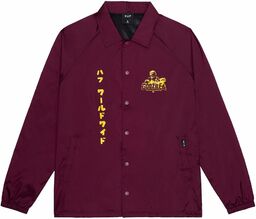 kurtka męska HUF (GODZILLA) COACH JACKET Plum