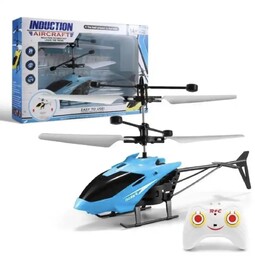 Helikopter Zdalnie Sterowany, Śmigłowiec z Pilotem - Niebieski