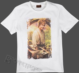 koszulka THE HOBBIT - BILBO biała-L