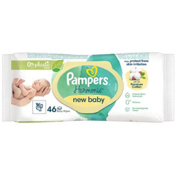 Pampers Harmonie New Baby Chusteczki nawilżane, 46 szt.
