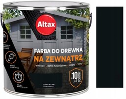 Altax Farba Do Drewna Czarny Półmat 2.5L